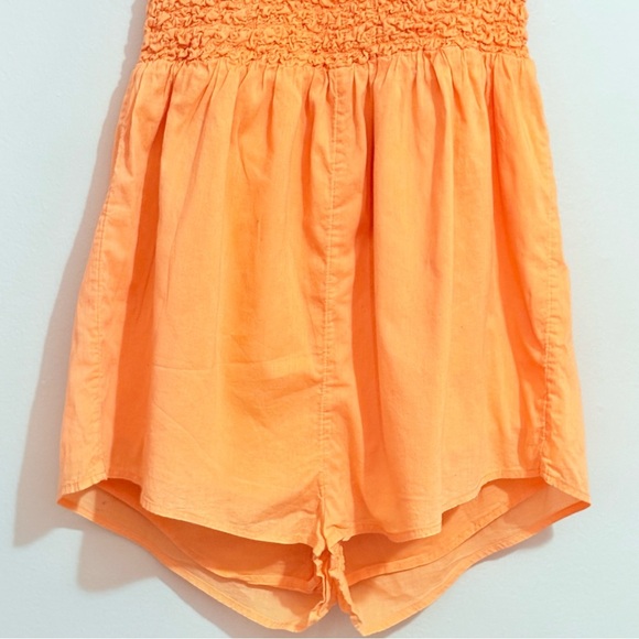 3/$10⚡️Cotton On Orange Halter Jumpsuit with Popcorn Smocked Bodice - Picture 9 of 15